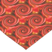 Abstracte zwarte rode zwarte rode zwiren korte tafelloper (Hoek)