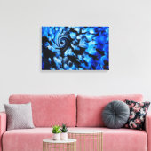 abstracte zwarte rok canvas afdruk (Insitu (Woonkamer))