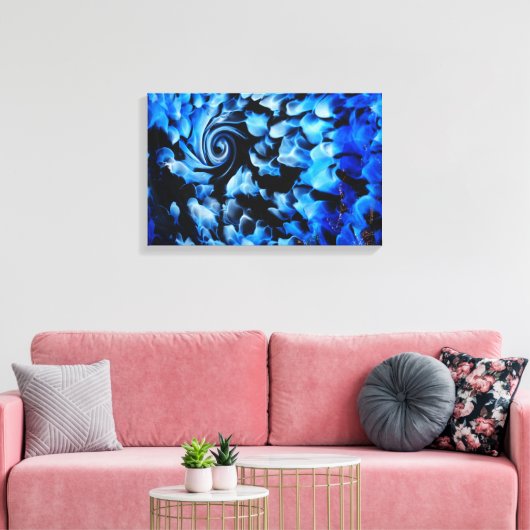 abstracte zwarte rok canvas afdruk (Insitu (Woonkamer))