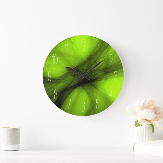 Abstracte zwarte rok - lichte groene klok (Huis)