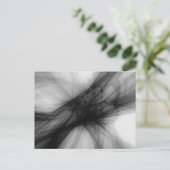 Abstracte zwarte rook - B&W Briefkaart (Staand voorkant)