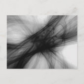Abstracte zwarte rook - B&W Briefkaart (Voorkant)