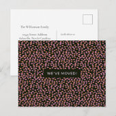 Abstracte zwarte roze en Oranje Stippen die we heb Briefkaart (Voorkant / Achterkant)