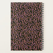 Abstracte zwarte roze Stippen Glam op maat Planner (Achterkant)