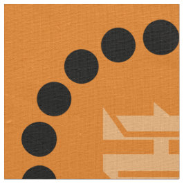 Abstracte zwarte Stippen Voeg monogrampatroon toe Stof