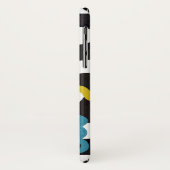 Abstracte zwarte strepen Hoesje-Mate iPhone X Hoes (Achterkant/links)