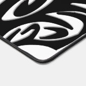 Abstracte zwarte tribaal bureaumat (Hoek)