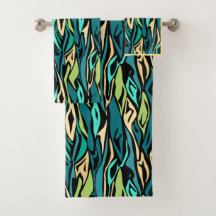 Abstracte zwarte turquoise