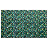 Abstracte zwarte turquoise stof (Yard (91,4 cm))