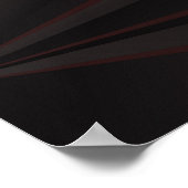 Abstracte zwarte veelhoek rood licht futuristische poster (Hoek)