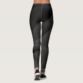 Abstracte Zwarte Vormen Leggings (Achterkant)