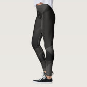 Abstracte Zwarte Vormen Leggings (Links)
