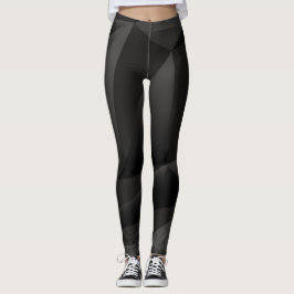 Abstracte Zwarte Vormen Leggings