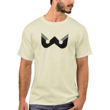Abstracte Zwarte W Geometrische Letter W