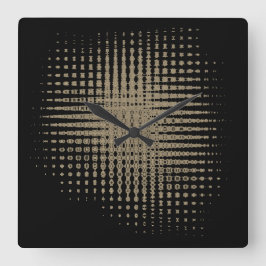 Abstracte zwarte wandklok