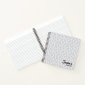 Abstracte zwarte witte cirkels Journal Notitieboek (Binnen)