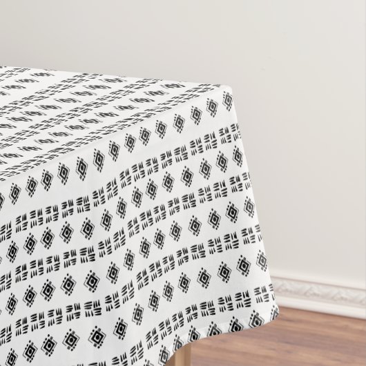 Abstracte Zwarte Witte Markeringen Tafelkleed (Voorbeeld)
