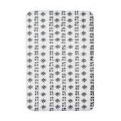 Abstracte zwarte witte vlekken badmat (Voorkant Verticaal)