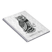 Abstracte zwartwit notitieboek (Rechterzijde)