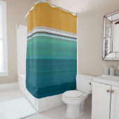 Abstracte zwembad douchegordijn (In situ)