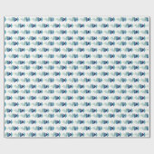 Abstracte zwemblauwvis cadeaupapier (Vlak)