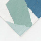 Abstracte zwemblauwvis fleece deken (Hoek)