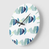 Abstracte zwemblauwvis grote klok (Hoek)