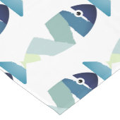 Abstracte zwemblauwvis lange tafelloper (Hoek)