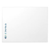 Abstracte zwemblauwvis notitieblok (Voorkant)