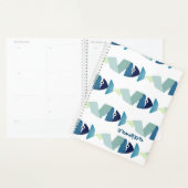 Abstracte zwemblauwvis planner (Display)