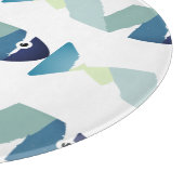 Abstracte zwemblauwvis snijplank (Hoek)