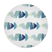 Abstracte zwemblauwvis snijplank (Voorkant)