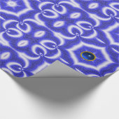 ABSTRACTE ZWEMMELEN, BLAUWE STAR EN SAPPHIRE GEMST CADEAUPAPIER (Hoek)