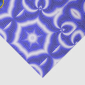 ABSTRACTE ZWEMMELEN, BLAUWE STAR EN SAPPHIRE GEMST TISSUEPAPIER (Detail)