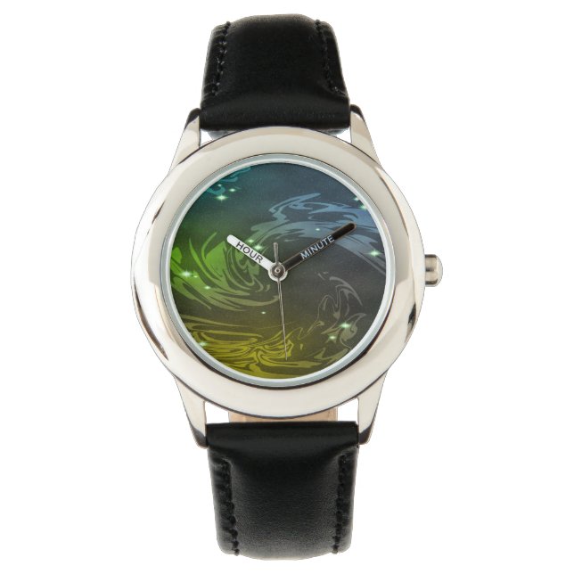 Abstracte Zwemmen Horloge (Voorkant)