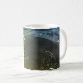 Abstracte Zwemmen Koffiemok (Voorkant rechts)