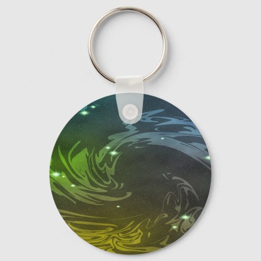 Abstracte Zwemmen Sleutelhanger (Voorkant)