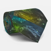 Abstracte Zwemmen Stropdas (Opgerold)