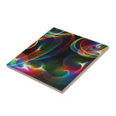 Abstracte Zwemmen Tegeltje (Zijkant)