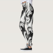Abstracte Zwemmen Whispy Liquid Hair Leggings (Links)