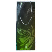 Abstracte Zwemmen Wijn Cadeautas (Achterkant)