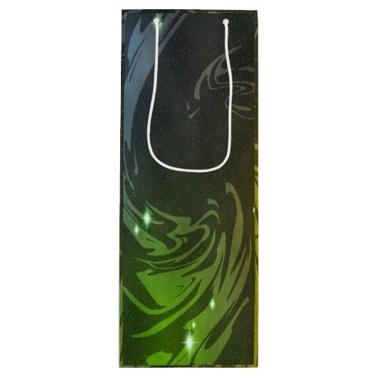 Abstracte Zwemmen Wijn Cadeautas (Voorkant)