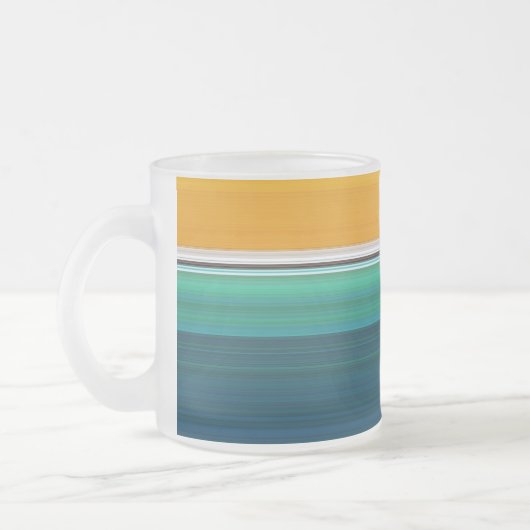 Abstracte zwempool matglas koffiemok (Links)