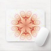Abstracte zwenkbloem Fractal design Muismat (Met muis)