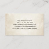 Abstracte zwenkboomtak visitekaartje (Achterkant)