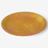 Abstracte zwenkkleuren in Oranje geel en roze Papieren Bordje (Gekanteld)