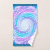 Abstracte zwenkpastel paarse kleuren afdrukken bad handdoek (Handdoek)