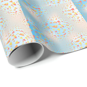 Abstracte Zwevende Mini Driehoeken Cadeaupapier