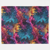 Abstracte zwevende spatten - naadloos patroon 1 fleece deken (Voorkant (Horizontaal))