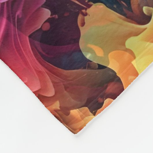 Abstracte zwevende spatten - naadloos patroon 1 fleece deken (Hoek)